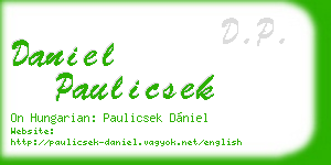 daniel paulicsek business card