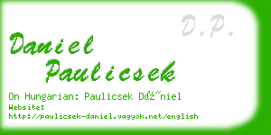 daniel paulicsek business card